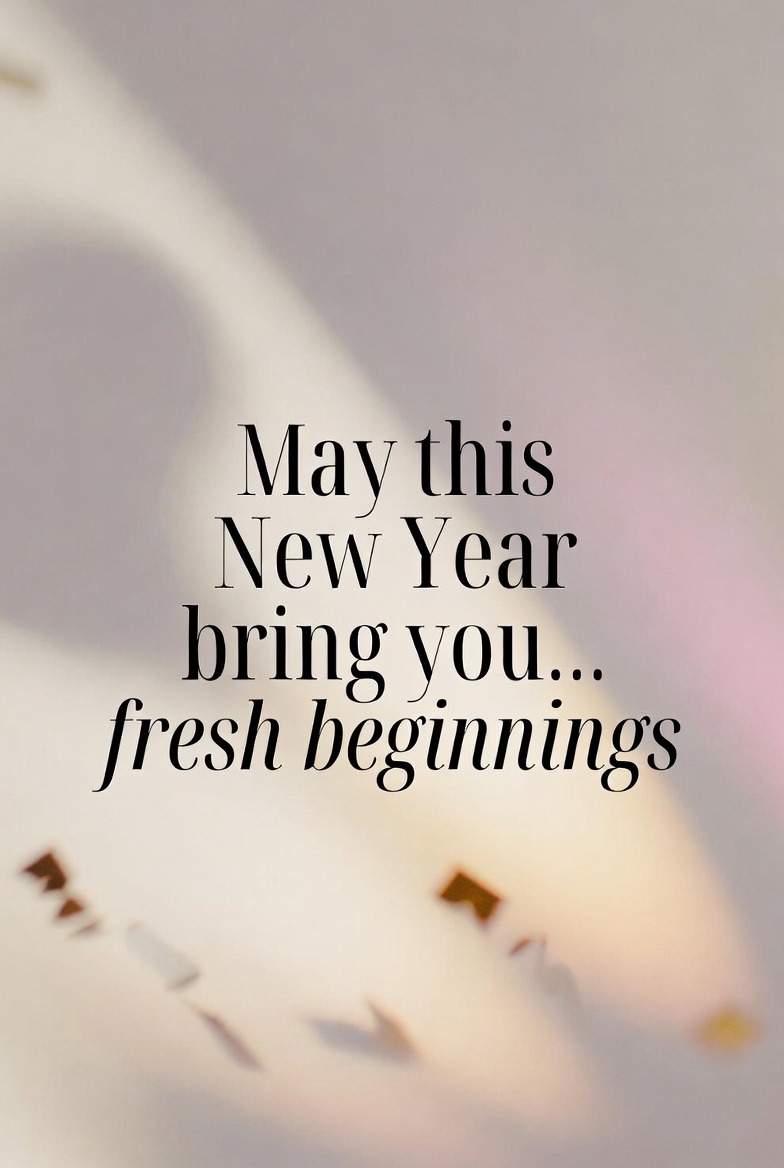 Short New Year Quotes About Fresh Beginnings