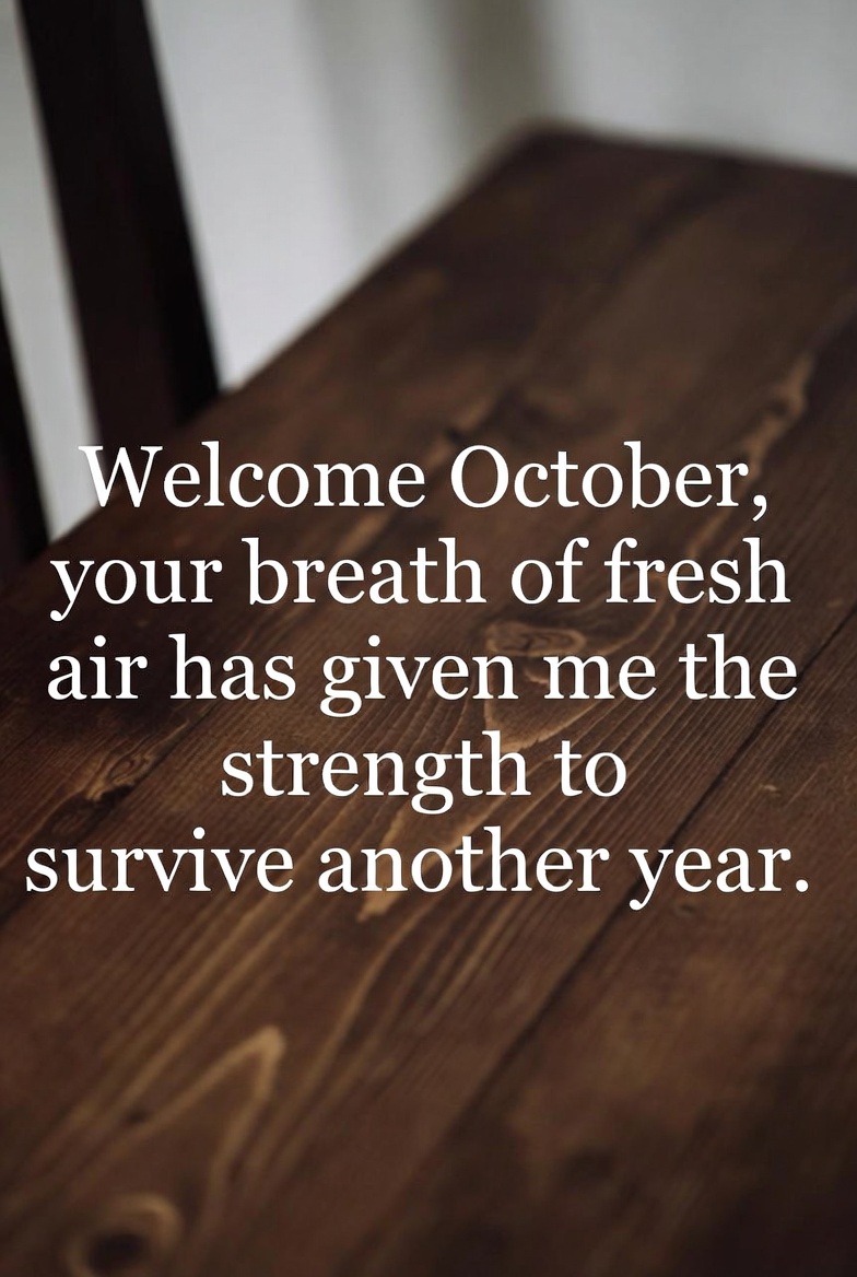 Welcome October Quotes