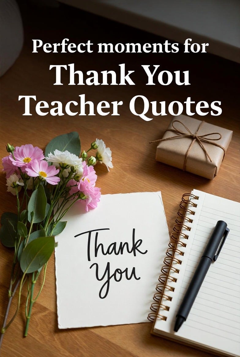 When to Use Thank You Teacher Quotes